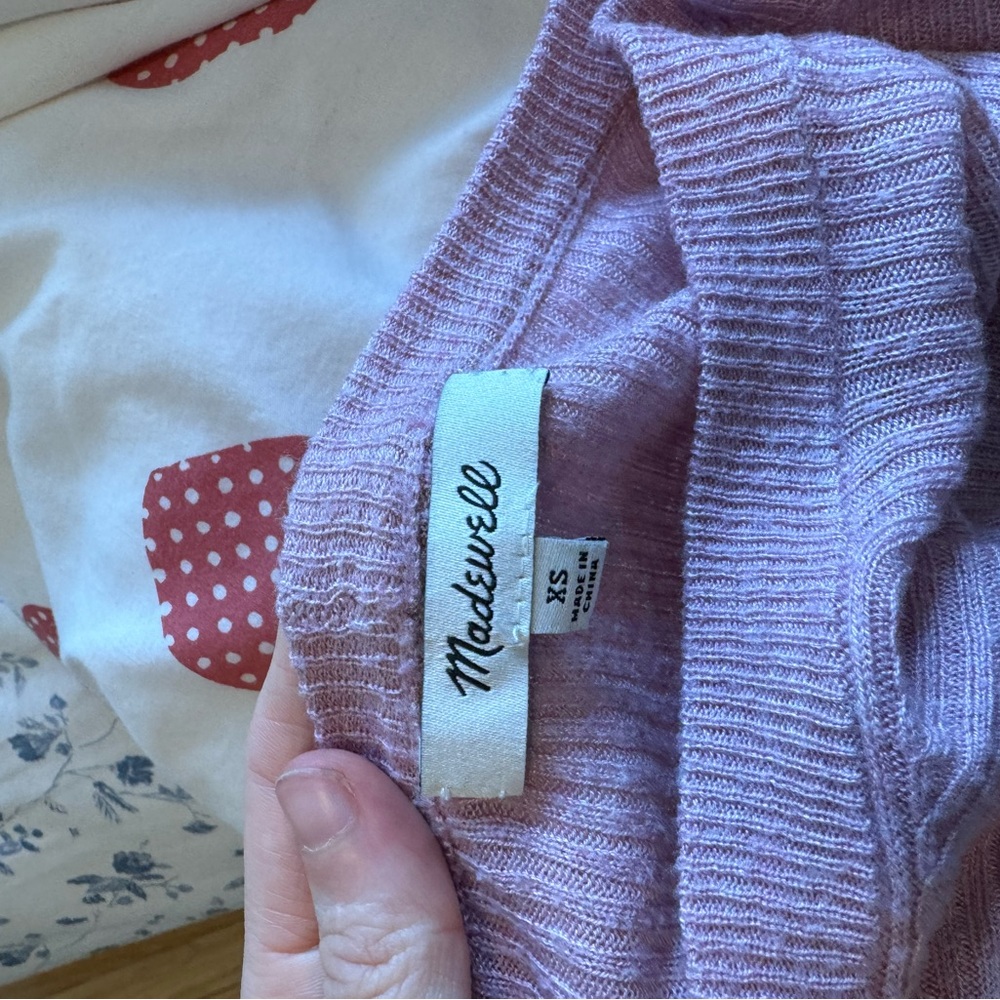 Pink madewell long sleep top